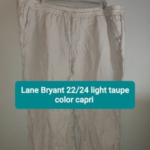 Plus size soft capri